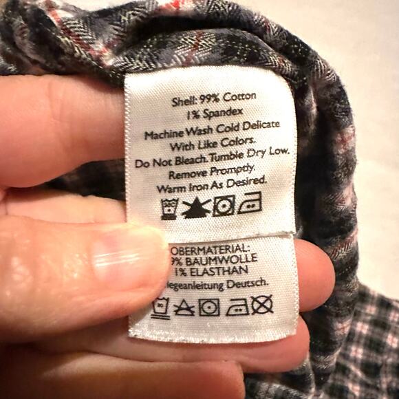 Eddie Bauer Plaid Button Front Light Flannel Shirt Women's Plus 2XL - Picture 8 of 8